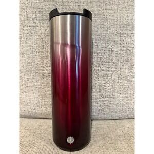 Starbucks Tumbler Stainless Steel 20oz Gradient Red Purple Travel Mug Lid
